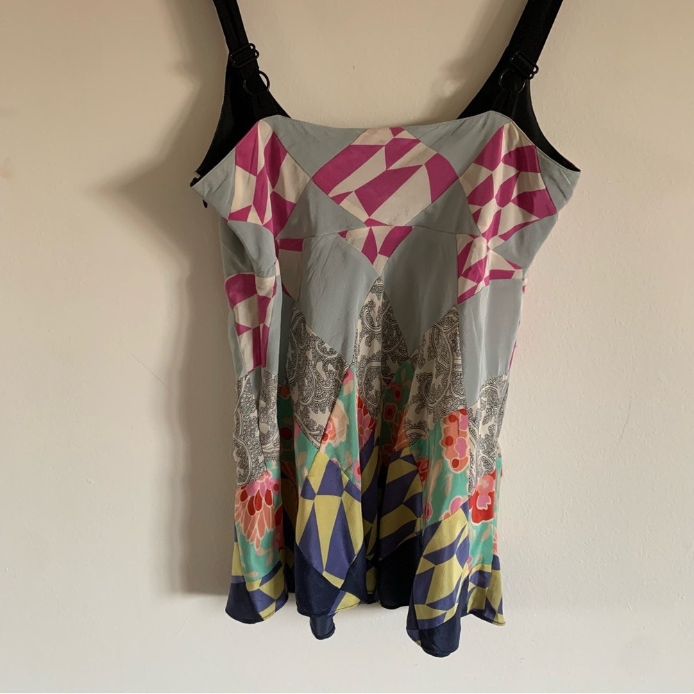 Colorful Geometric Patterned Dress